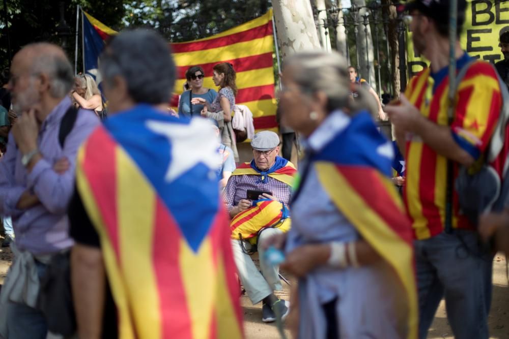 Manifestantes en Barcelona