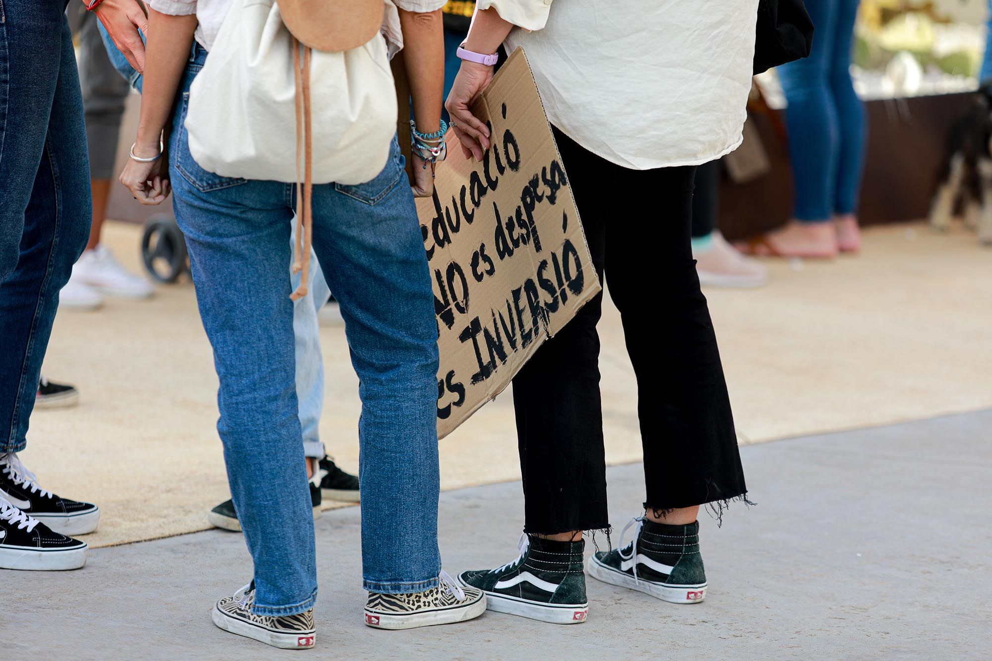 Protesta de las educadoras de infantil de 0 a 3 años en Ibiza