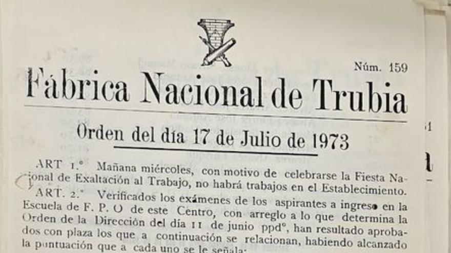 La Fábrica de Trubia, en 75 metros del Archivo Histórico de Defensa