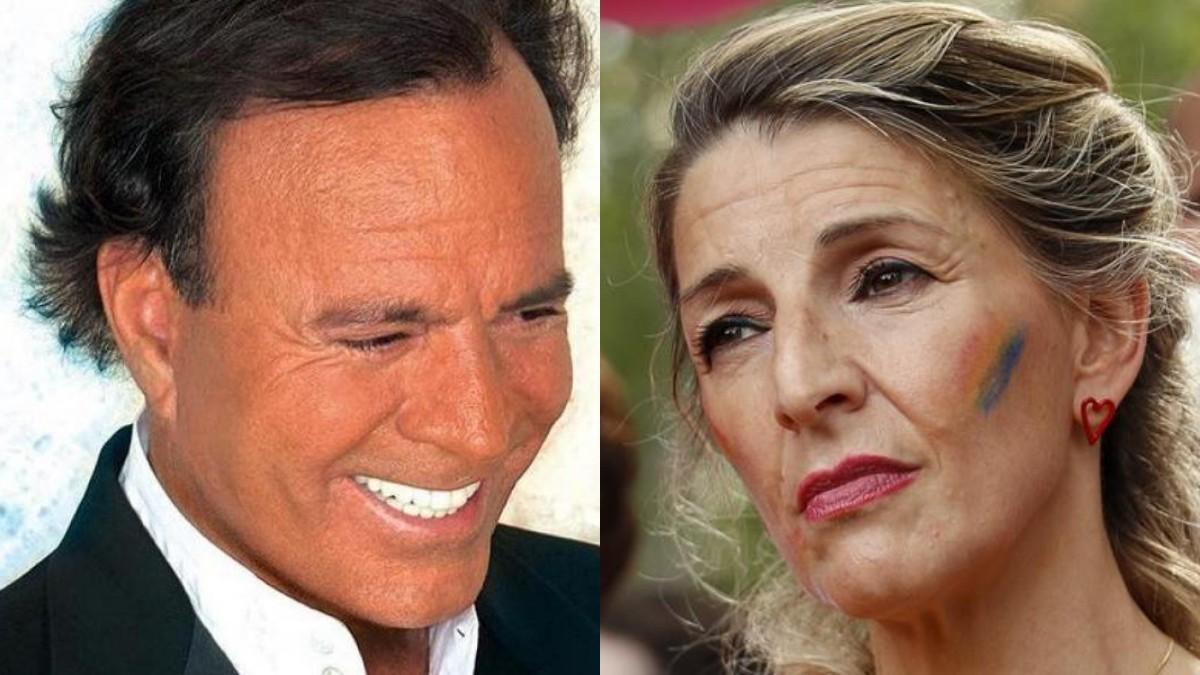 Julio Iglesias y Yolanda Díaz