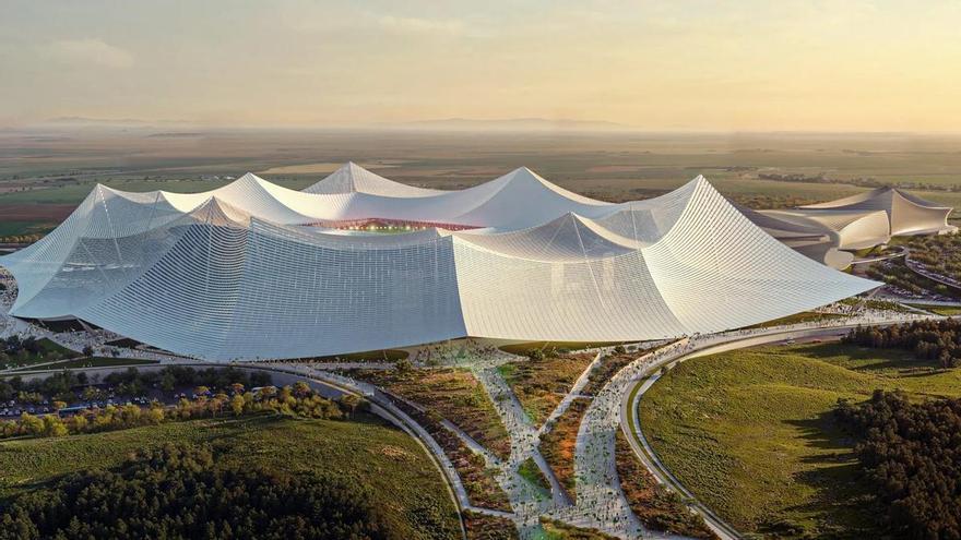 Marruecos construye un &#039;megaestadio&#039; para arrebatarle la final del Mundial 2030 a España: &quot;Va a ser el más grande&quot;