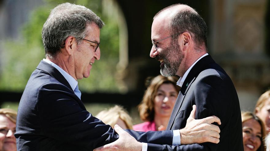 Feijóo pone a prueba su alianza con Weber y pide al PP europeo ir &quot;hasta el final&quot; contra Teresa Ribera