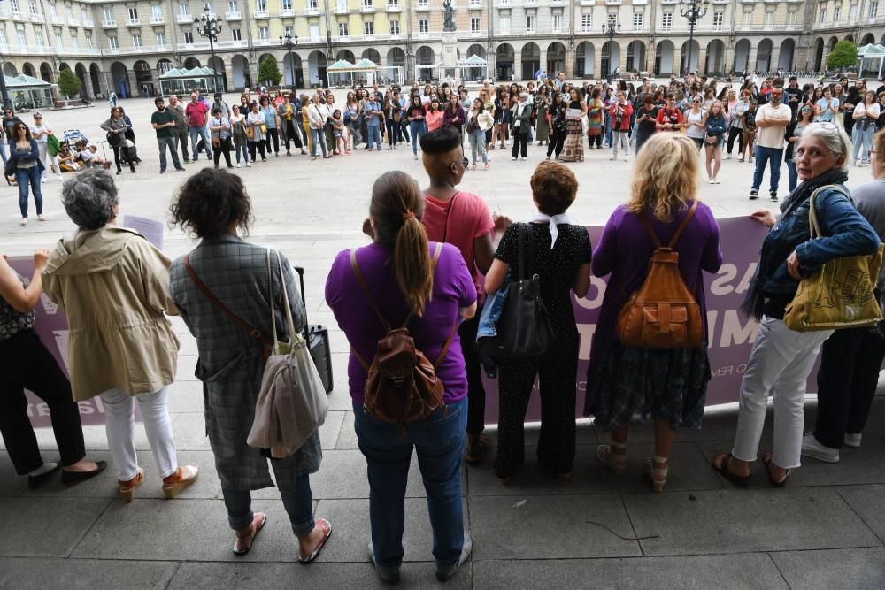 Concentración de apoyo a la víctima de La Manada de Manresa