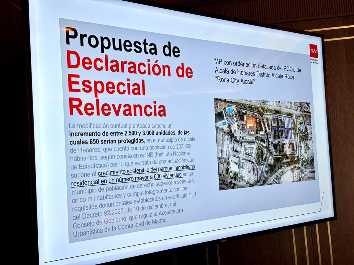 Propuesta de Declaración de Especial Relevancia para Roca City Alcalá