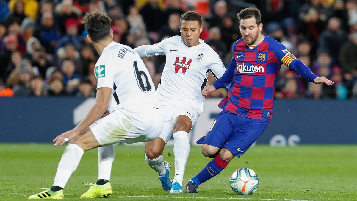 Messi marcó el gol de la victoria en la última visita del Granada