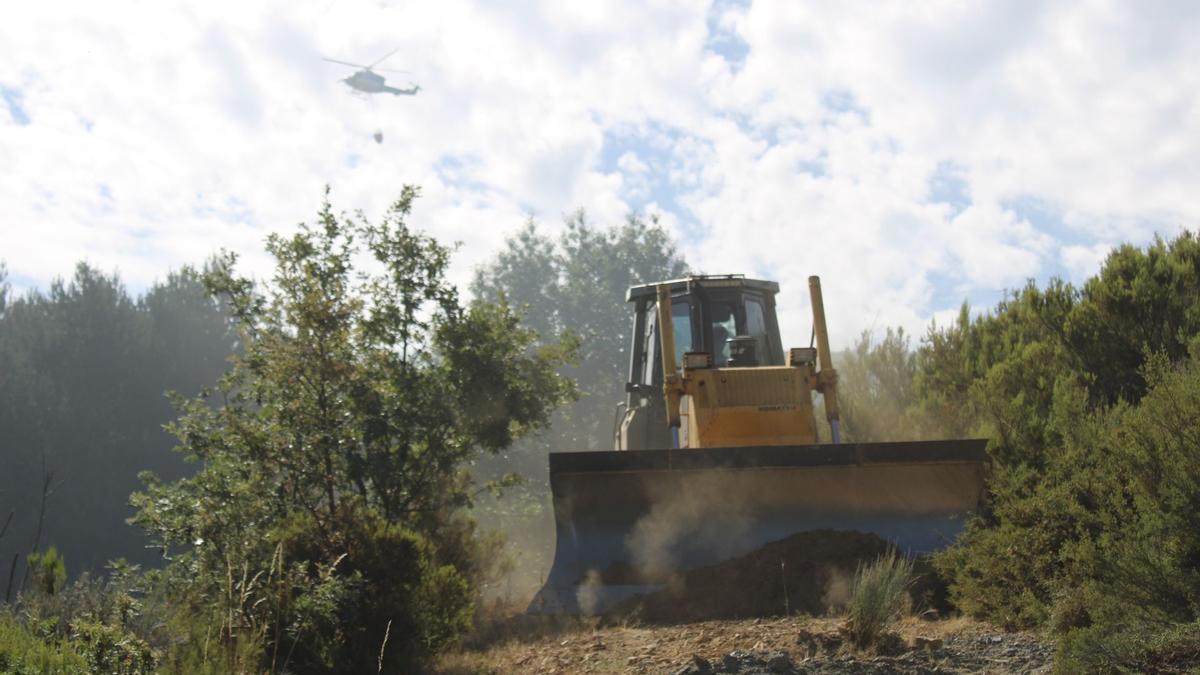 Uno de los incendios del pasado fin de semana. En este caso, en Sanabria.