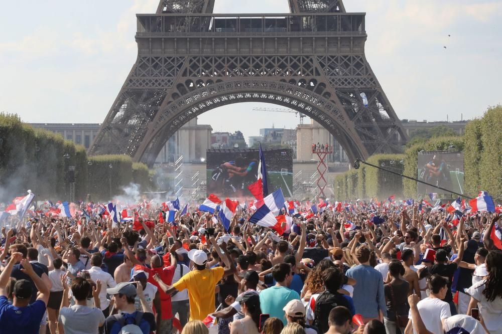 París vibra con la victoria de Francia en el Mundial