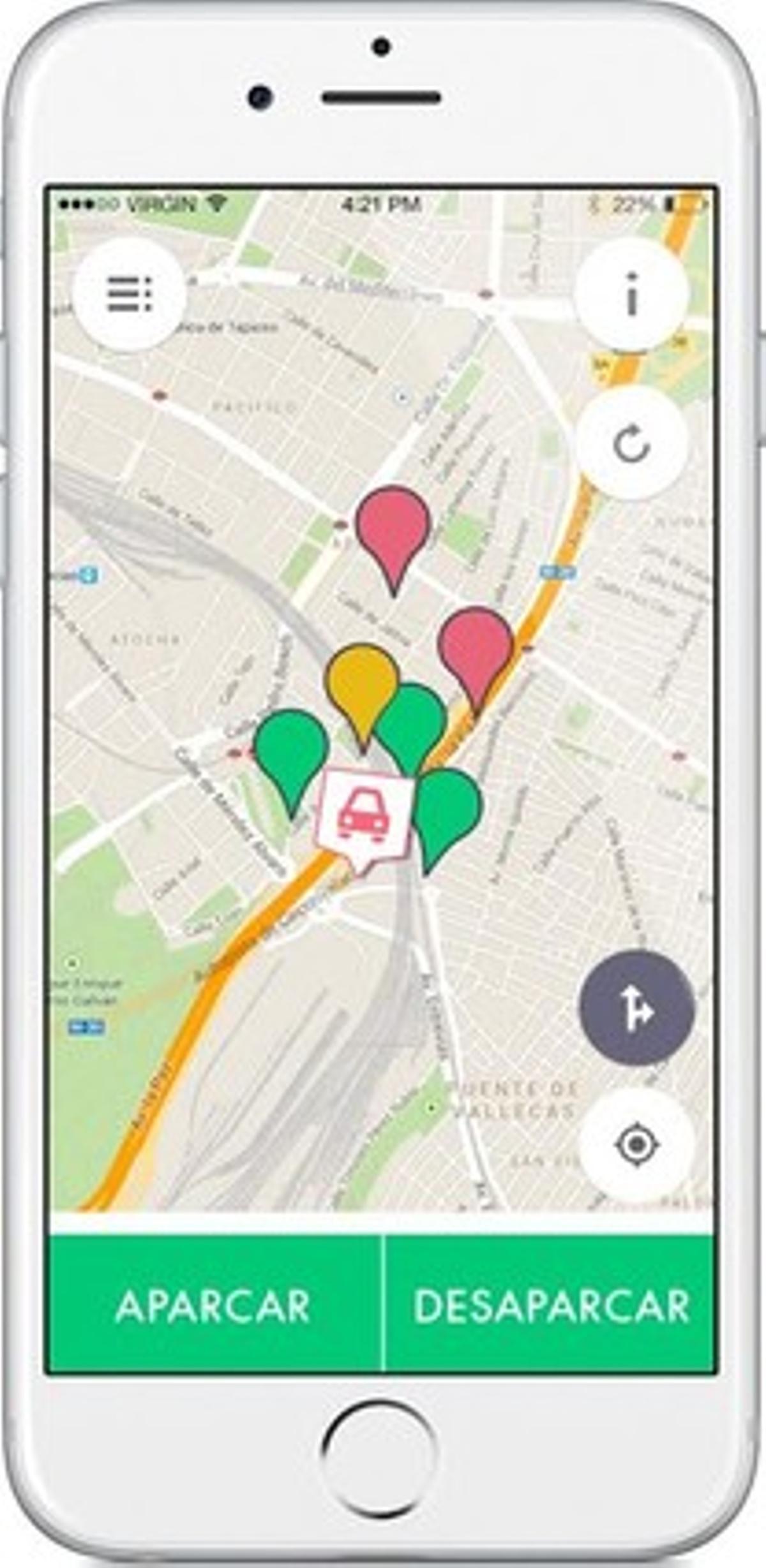 L’’app’ Wazypark. L’’app’ Wazypark.