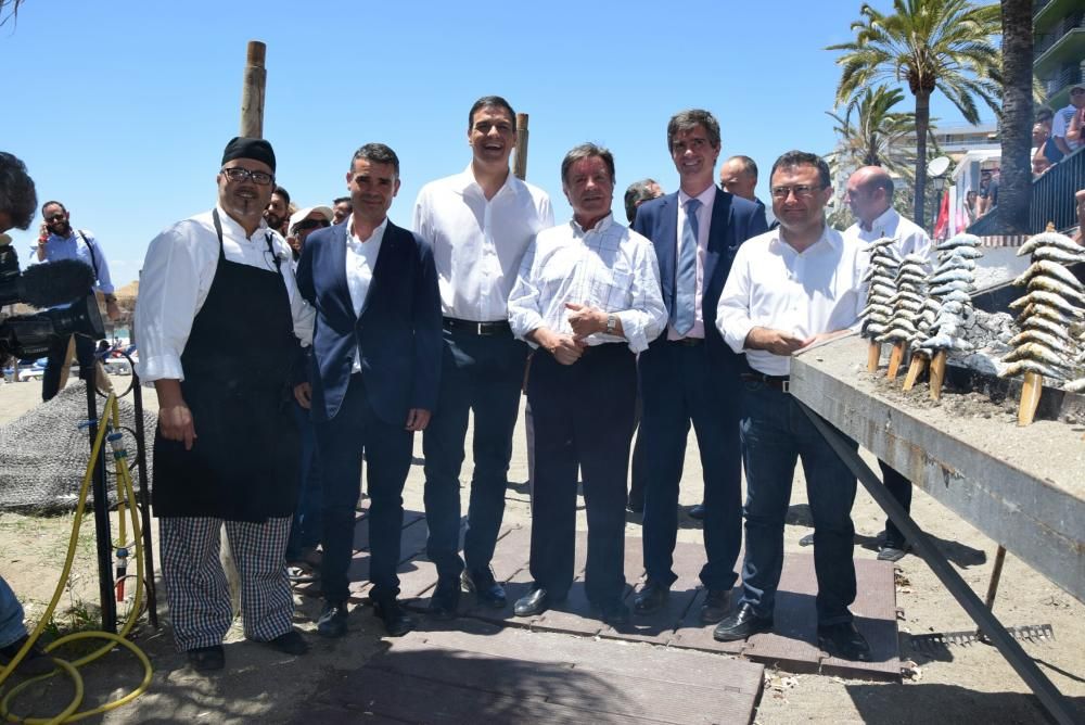 El candidato socialista ha visitado las localidades de Marbella, Benalmádena y ha dado un mitin en la capital