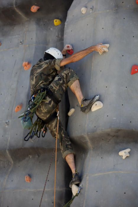 Militares participaron en un ejercicio en el cuartel de Rabasa para que la OTAN evaluara y diera al MOE el certificado para liderar en 2012 las intervenciones de la Fuerza de Respuesta Rápida de la Alianza Atlántic (12/10/2011)