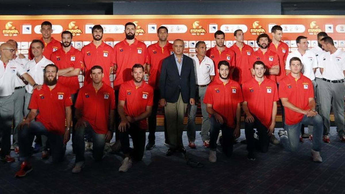 Presentacion de la selección española en Madrid.