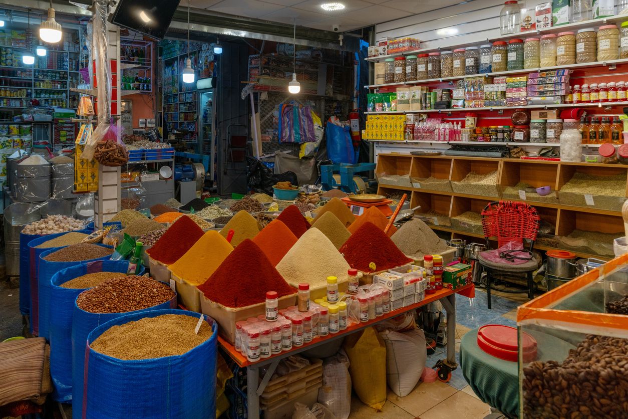 En el zoco de Tarudant se pueden encontrar productos típicos marroquíes.