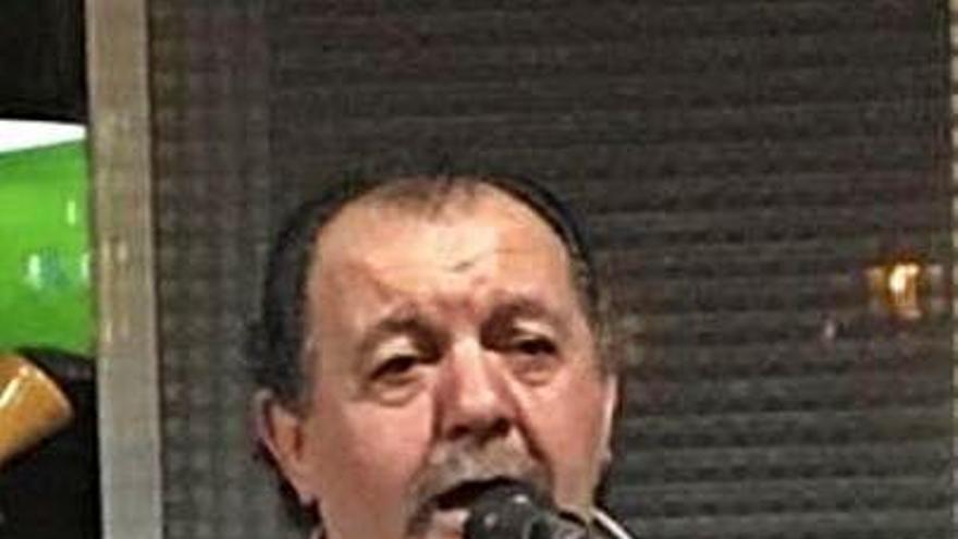 Eliseo Fidalgo, durante una actuación.