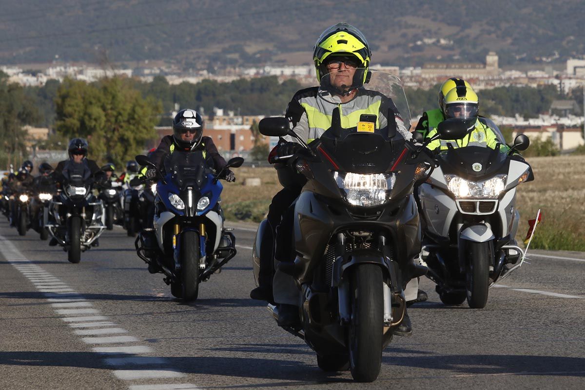 Una ruta motera solidaria por Córdoba pone fin a los actos de la Guardia Civil