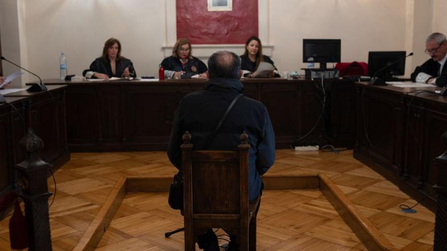 El imputado durante el juicio celebrado en la Audiencia.