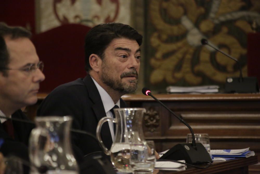 El pleno aprueba por unanimidad la retirada de las calles franquistas de Alicante