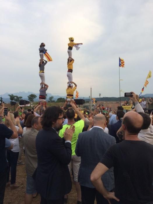 Concentració a Lledoners per l'alliberament dels independentistes presos