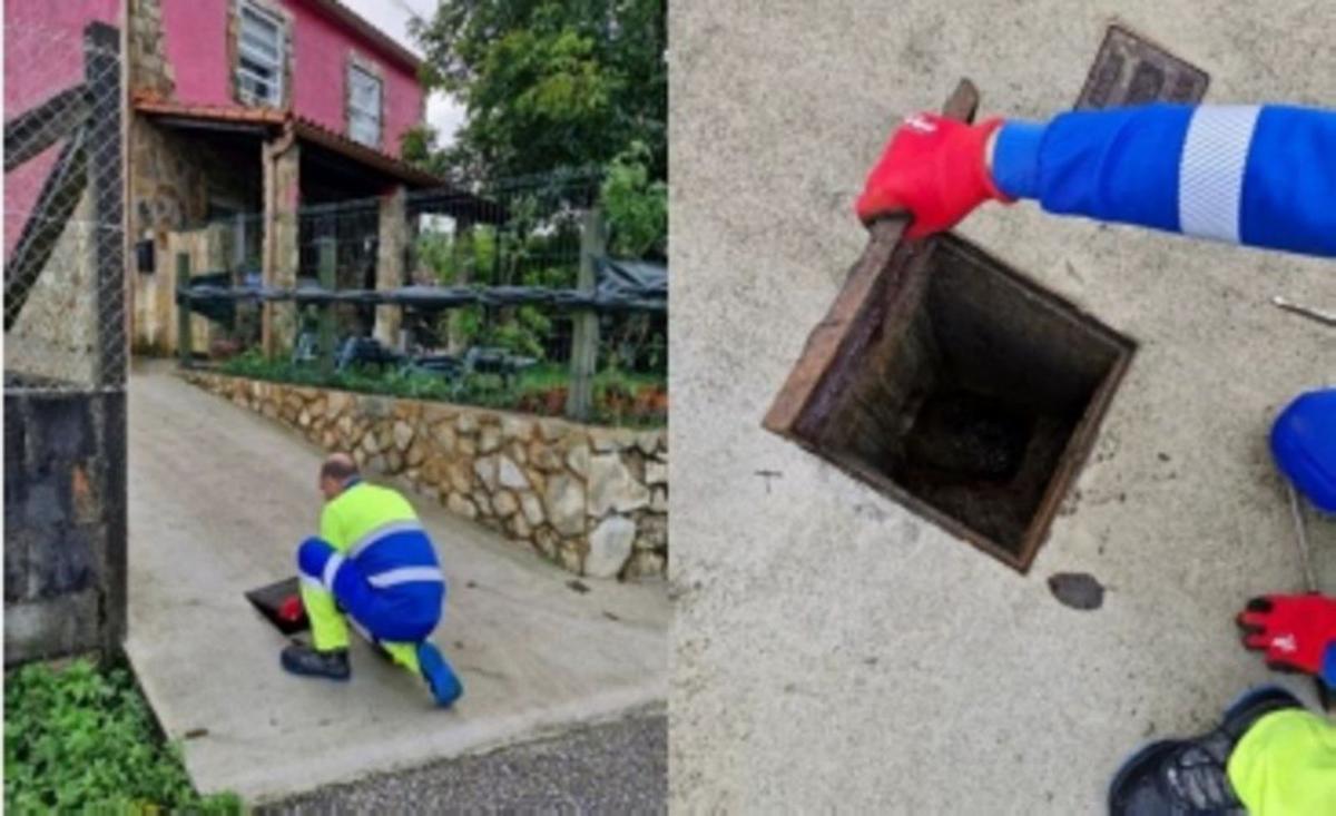 Inspección de viviendas en el barrio de O Piñeiro. | FdV