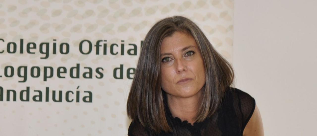 Adela Corrales, decana del Colegio Oficial de Logopedas de Andalucía.