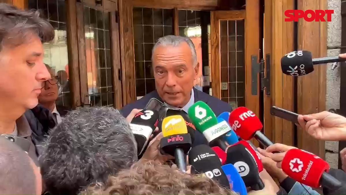 Rafa Yuste. "Los servicios jurídicos del club están estudiando lo de la mano de Pubill"