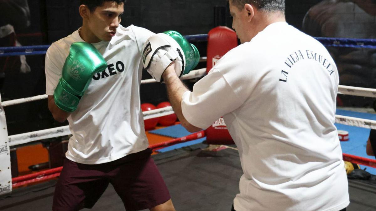 Angelo Vásquez, durante un entrenamiento. | Alba Villar