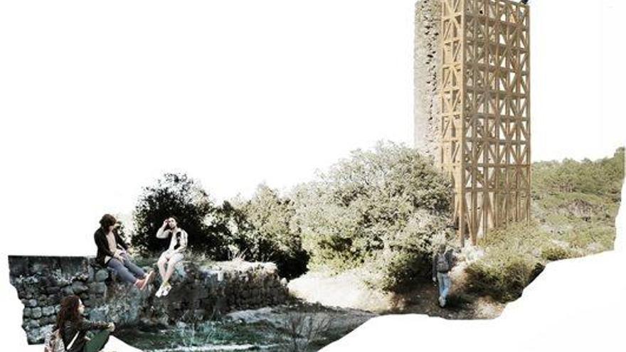 Simulació de com quedarà la torre un cop se n&#039;hagi fet la restauració