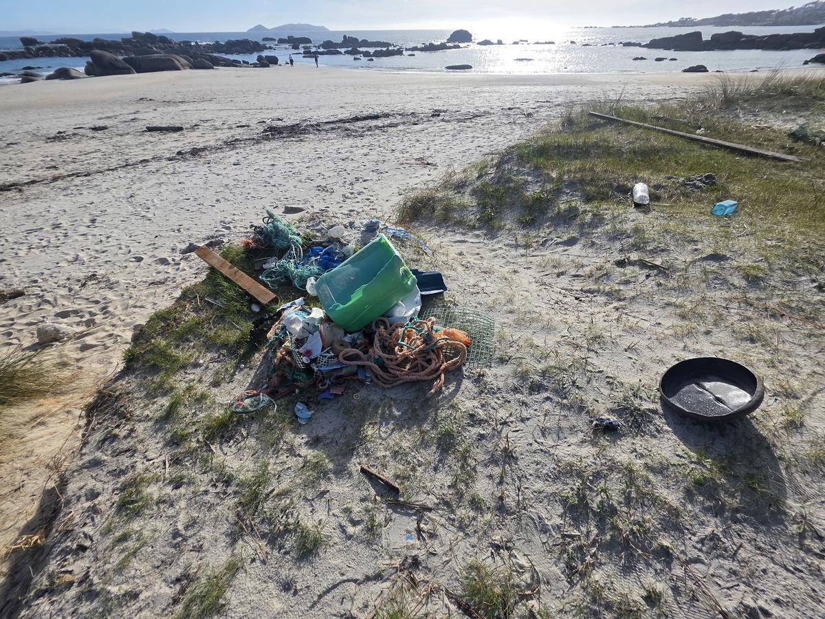 Basura recogida por los usuarios de las playas.