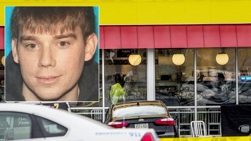 Travis Reinking, presunto autor de los disparos en el restaurante.