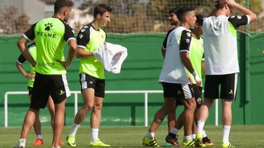 Toril y Pelegrín, tras el entrenamiento.