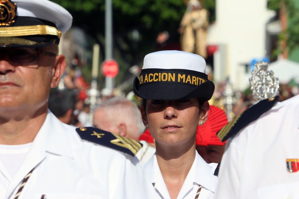 El barrio de El Palo, volcado con la procesión de la Virgen del Carmen.