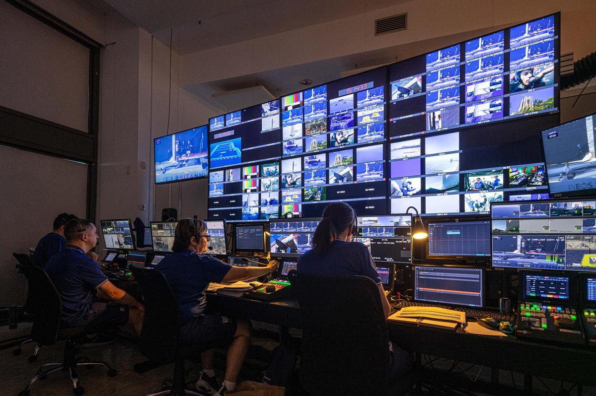 Transmisión televisiva de la Copa América de vela.