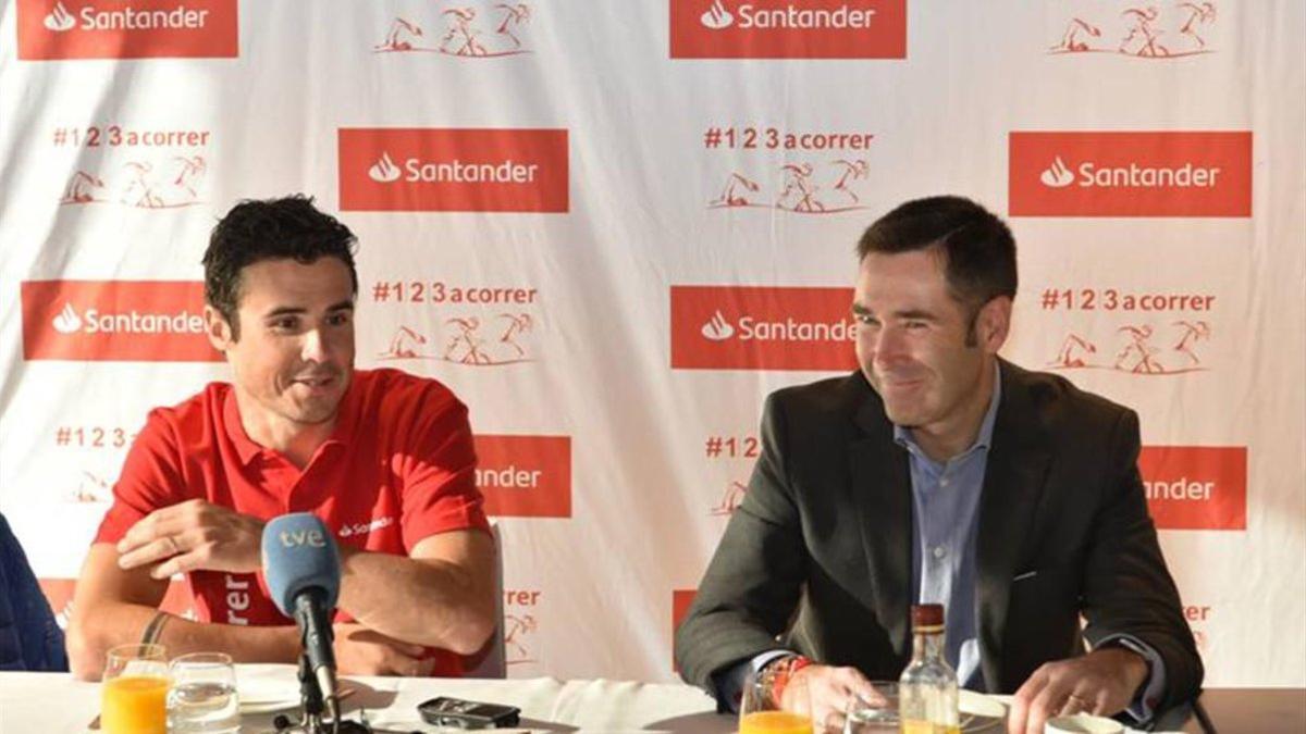 Gómez Noya, en el desayuno organizado por Banco Santander