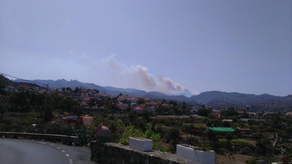 Incendio en Tejeda