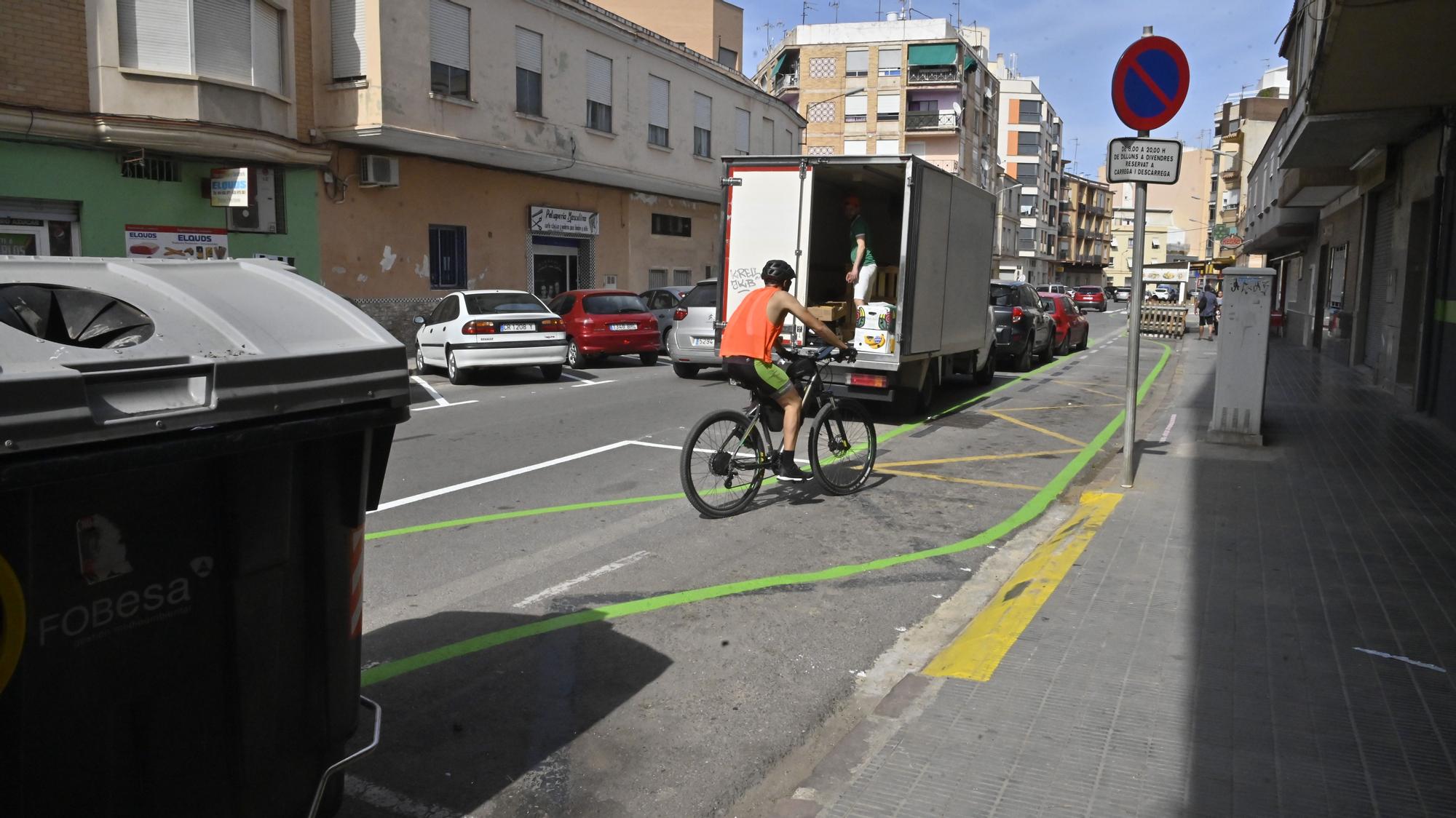 El trazado sinuoso del carril bici de Burriana del que todo el mundo habla