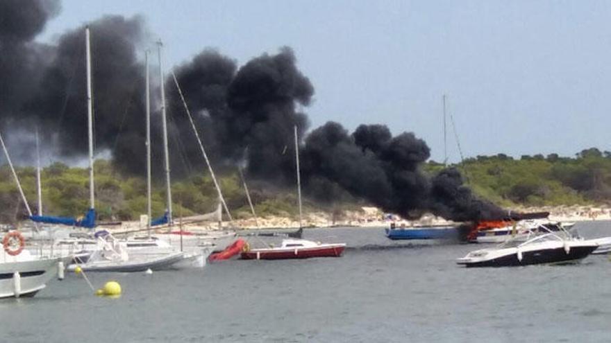 Das Feuer entstand gegen 14.30 Uhr.