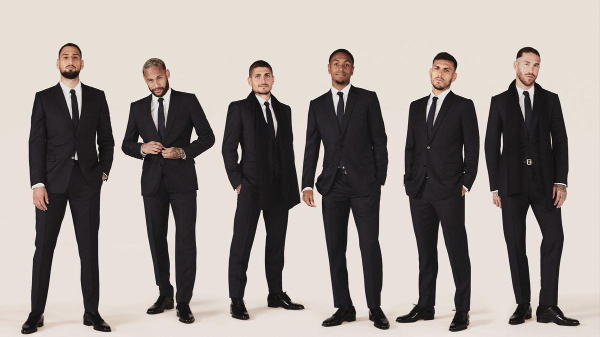 Los jugadores del PSG vestidos de Dior