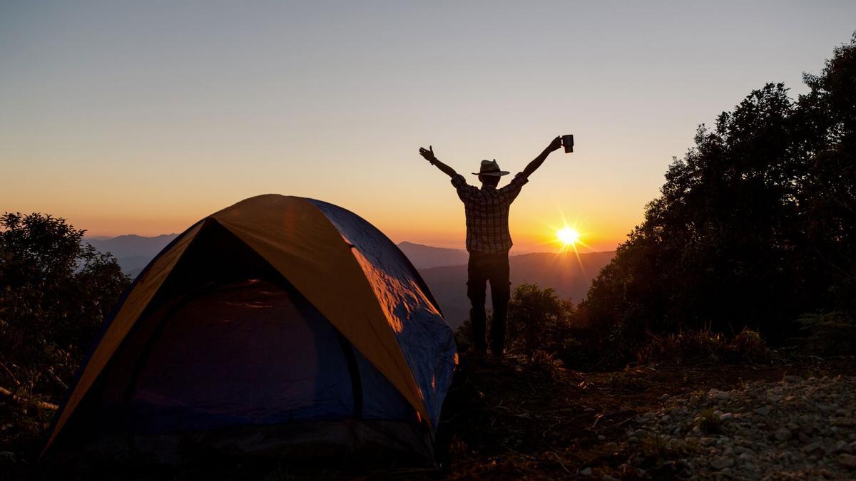 Atardecer de acampada