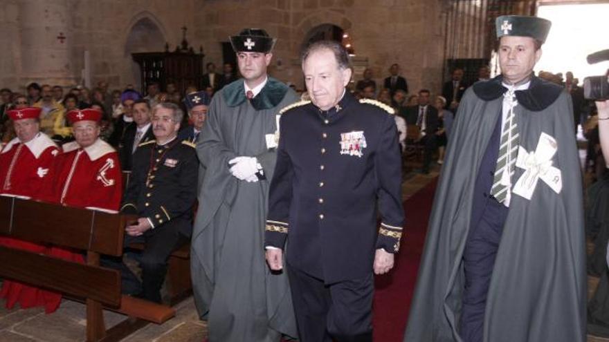 Félix Sanz Roldán, durante la ceremonia de su nombramiento como miembro de honor de la Real Cofradía de Caballeros Cubicularios de Zamora