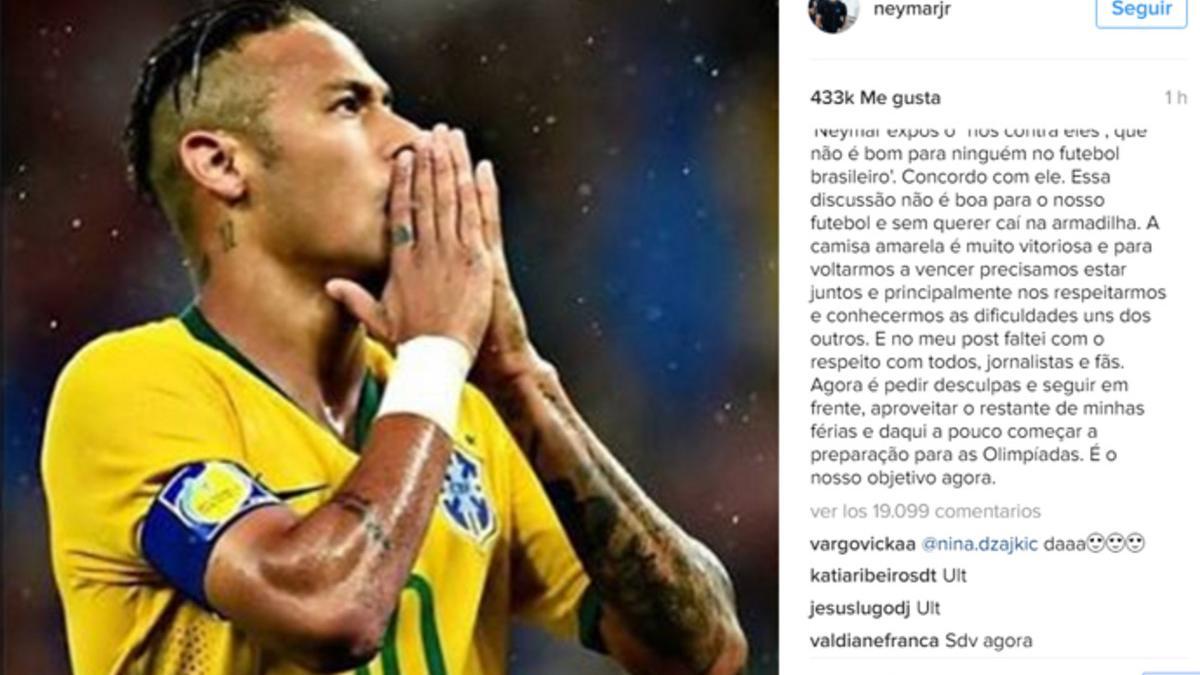 Neymar, salpicado por la eliminación de Brasil en la Copa América