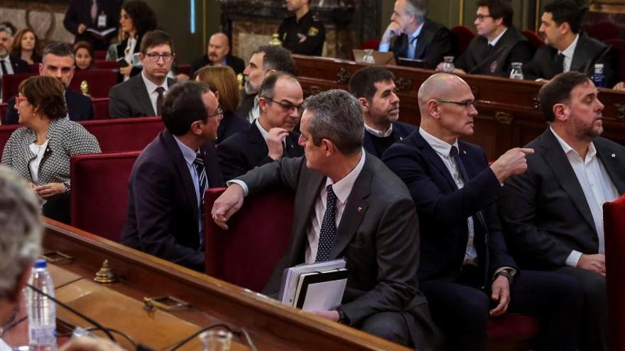 Los doce líderes independentistas acusados por el &#039;procés&#039;.