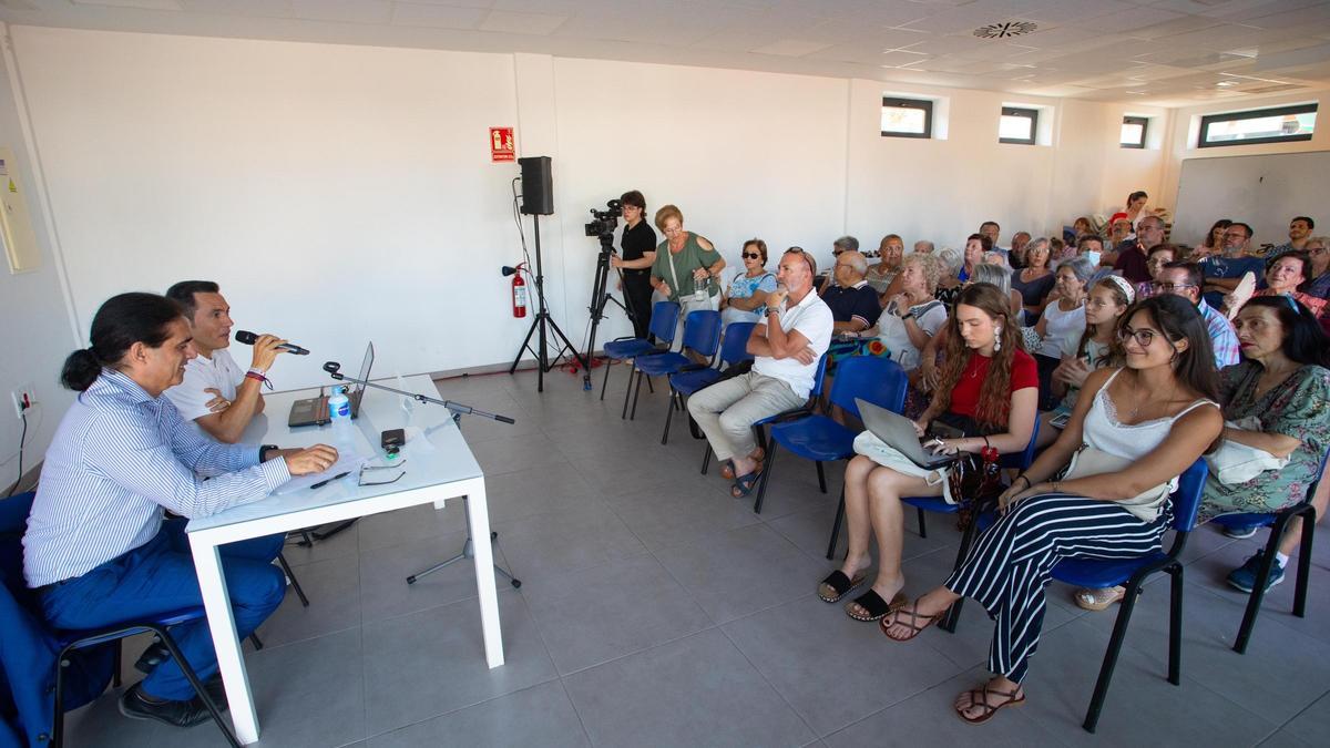 El alcalde, al presentar el plan de sostenibilidad turística.