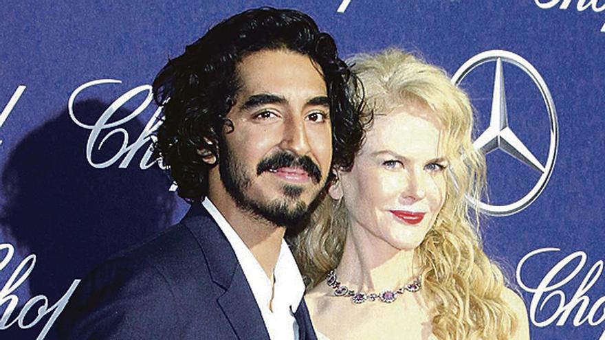 Nicole Kidman con el actor Dev Patel.