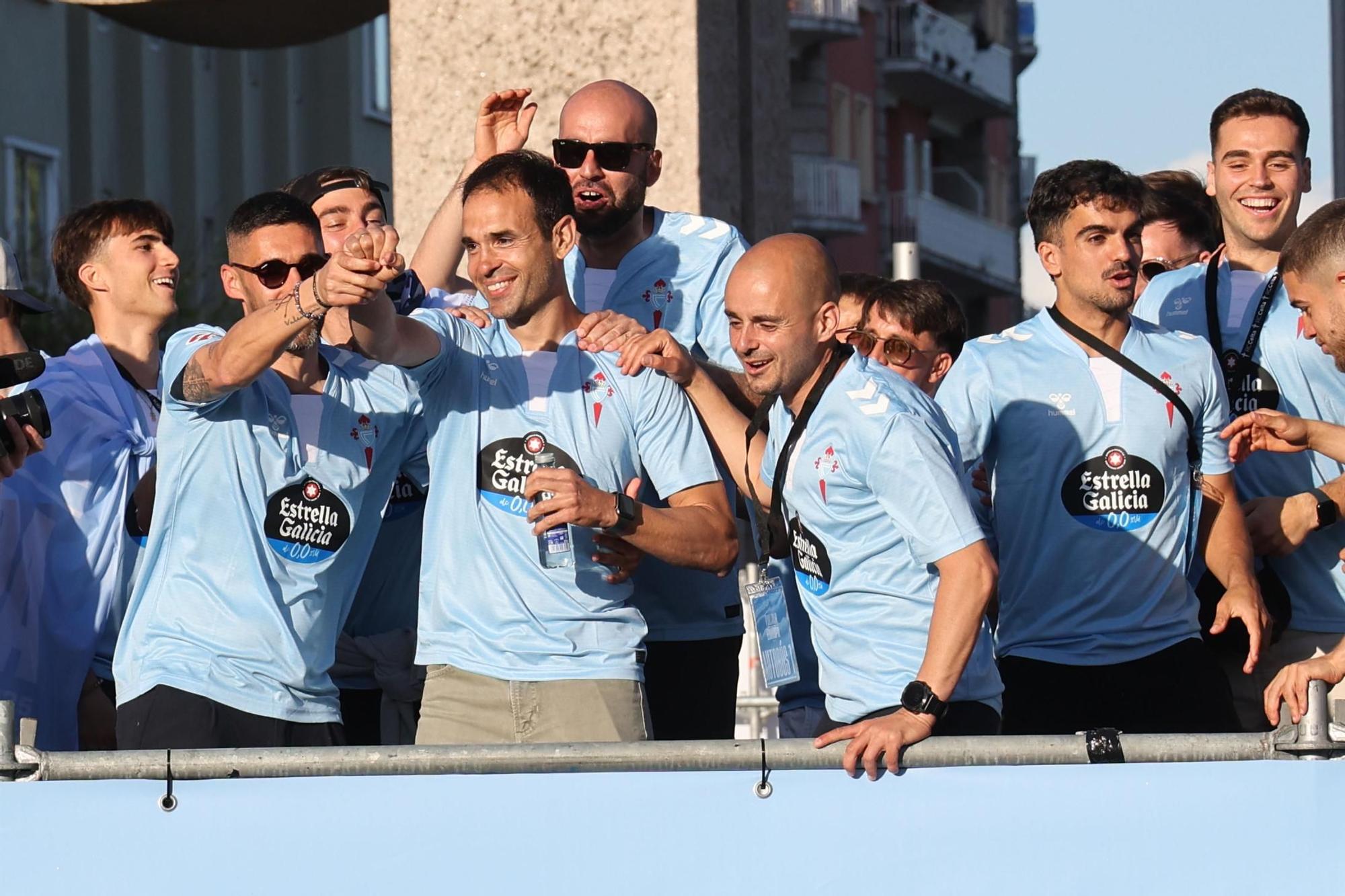El Celta celebra por todo lo alto su llegada a Europa