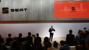 Presentación de Seat en el Mobile World Congress. 