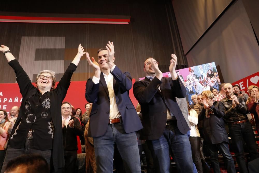 Mitín de Pedro Sánchez en Gijón