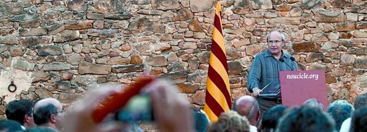 Montilla, durant el discurs que va pronunciar dijous a Vilopriu.