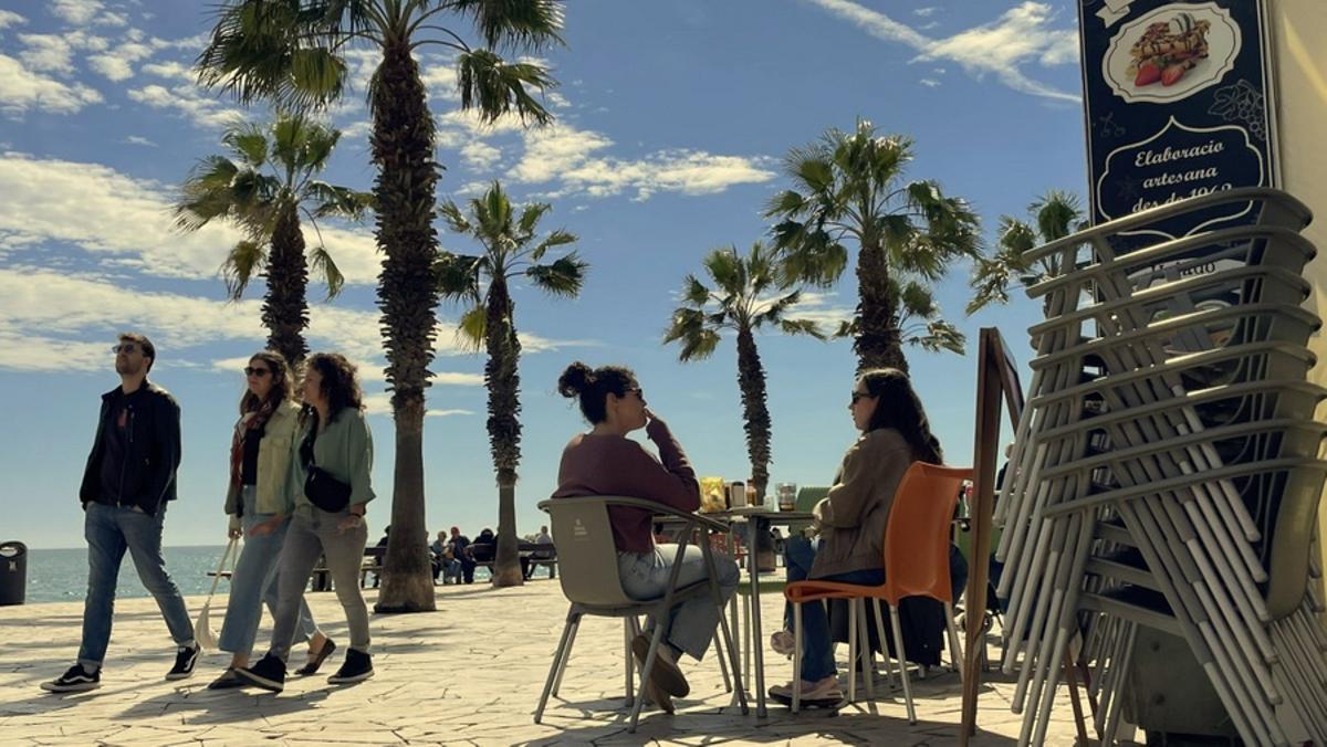 El passeig de Blanes aquesta Setmana Santa.