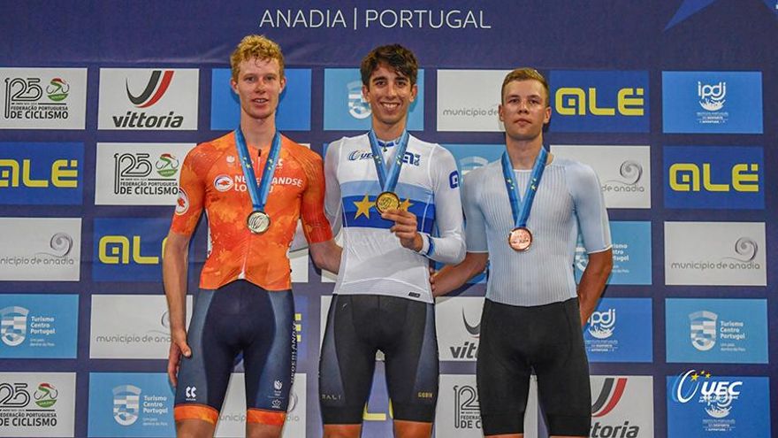 Héctor Álvarez se proclama campeón de Europa sub23 de ómnium