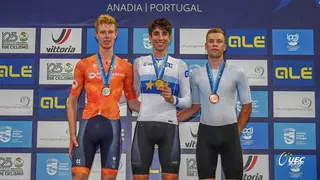 Héctor Álvarez se proclama campeón de Europa sub23 de ómnium