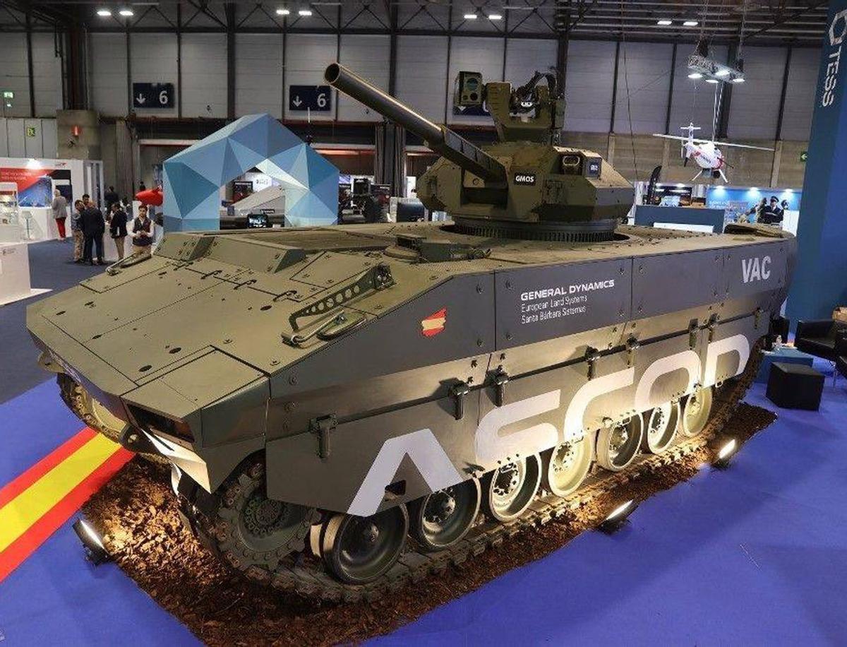 Prototipo del VAC presentado por el consorcio Tess Defence en la feria Feindef de Madrid. |